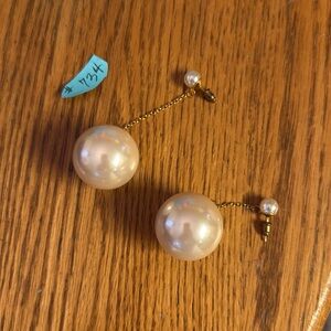 Chic Pearl Chain Drop Earrings
